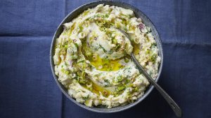 Brown butter colcannon