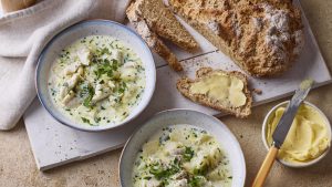 Cullen skink with wholemeal soda bread