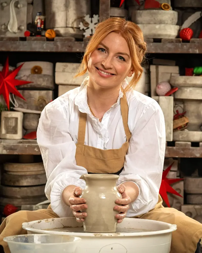 Alice Levine on The Great Pottery Throw Down Christmas 2023
